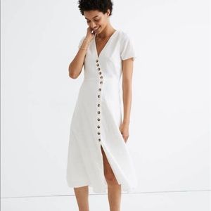 Madewell linen wrap dress